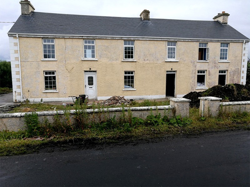 Old R.I.C Barracks, Malin Head, Co Donegal. Electro osmosis damp proofing and timber treatment by Tirconaill Damp Proofing, Ireland